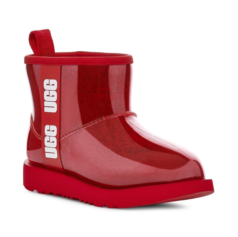 UGGClassic Clear Mini Faux-Shearling Rain Boots